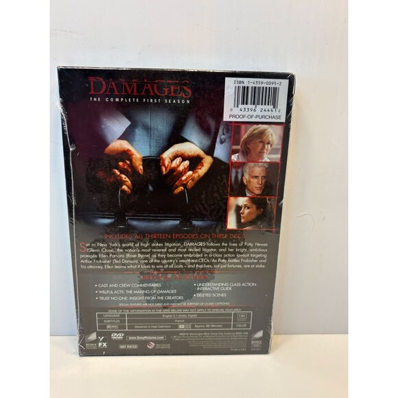 "Damages: The Complete First Season" DVD Box Set - Picture 2 of 2